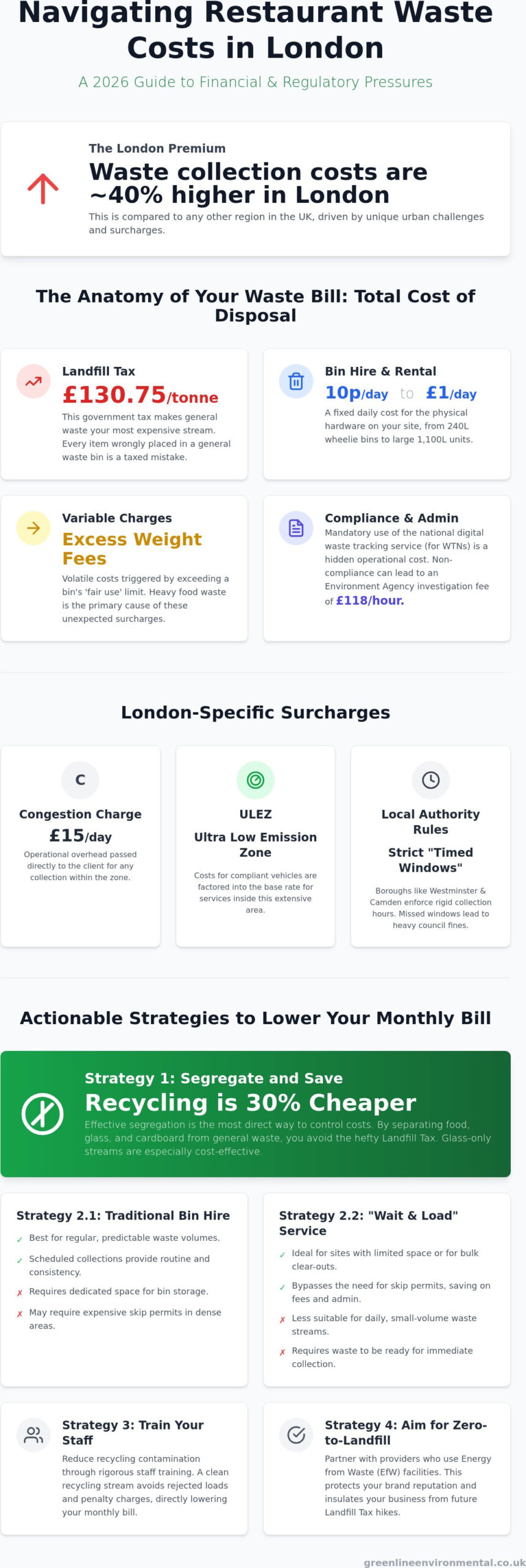 Restaurant Waste Collection Costs London: A Complete 2026 Pricing Guide